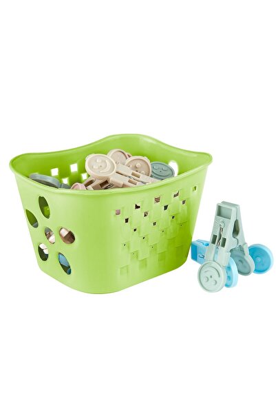 Weazy Windy 18 Plastik Mandallı Mandal Sepeti