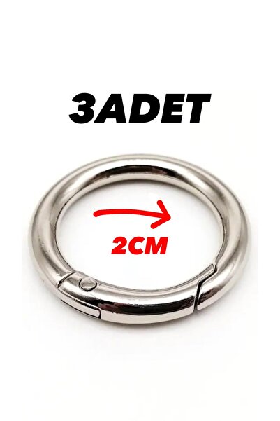 İsmet toka 2 CM Çanta Klips Papağan Yaylı Aksesuar(3 ADET) - Metal Aksesuar