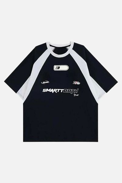 Köstebek Smarttooth Unisex Μαύρο T-Shirt - Λεπτομέρεια ρίγες