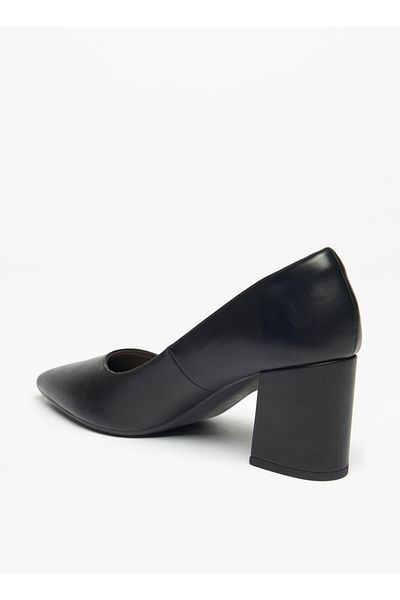Celeste Women's Solid Slip-On Shoes with Block Heels