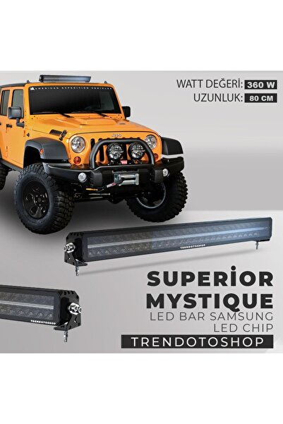 Carlifestyle Superior Mystique 80 Cm 360w Amber-beyaz Angel Off Road Led Bar