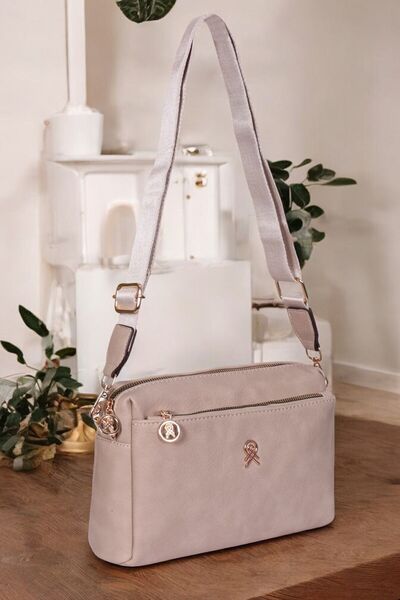 Les Crioch Geantă de umăr pentru femei Mink 3 - Coloană reglabilă, 3 comparti...