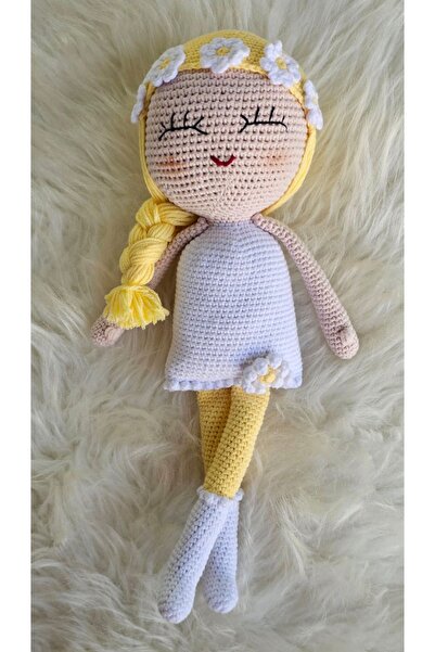 kelebeginruyasihobievi Amigurumi Organik,Elemeği Papatya Kız Bebek