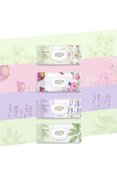 giggles Wet Wipes - Wet Towel 72X16 (Total 1152 Sheets)