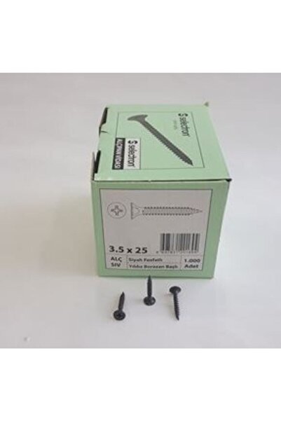 Selectron 3,5x25 Alçıpan Vidası 1000 Adet Sivri Uçlu 2,5cm