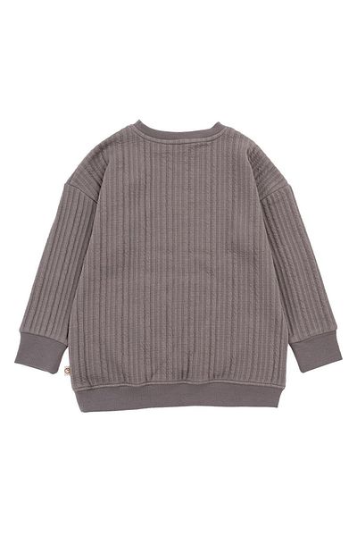 Little Gusto Oversize Quilted Sweat Kids Gray