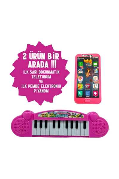 berattoys oyuncak cep telefonu & Piyano kukili şarkılı telefon müzikli oyunca...