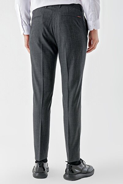 Morven Men's Smoked Polyviscon Trend Patterned Dynamic Fit Classic Trousers