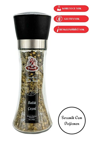 TUZOT Balık Çeşni 100gr. (Cam Seramik Değirmen)