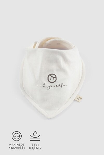 Little Gusto قطن عضوي إكرو - مريلة وشاح مقاومة للسوائل