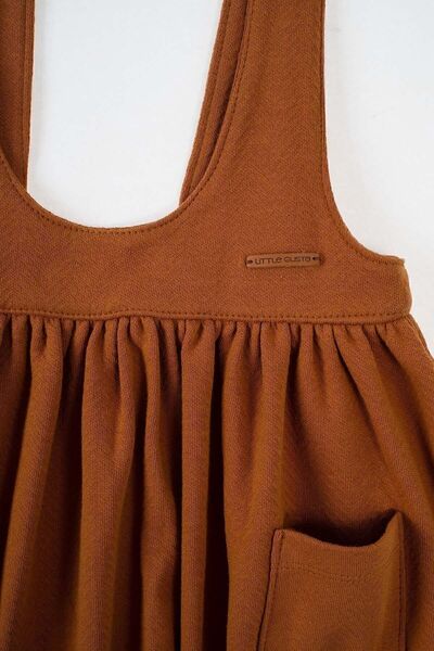 Little Gusto Gilet Dress Baby Tile Organic Cotton