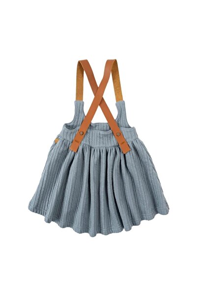 Little Gusto Kapitone Jile Elbise Çocuk Açık Mavi