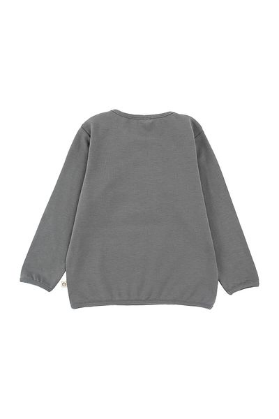 Little Gusto Organic Cotton Sweatshirt Body Gray