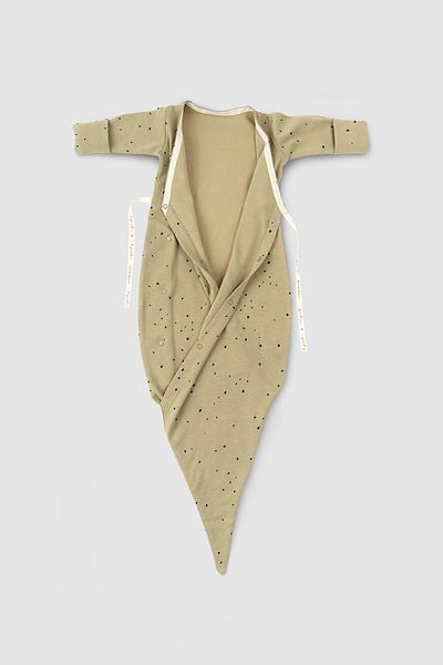 Little Gusto Laced Sleeping Bag Newborn Cosmos Khaki Organic Cotton