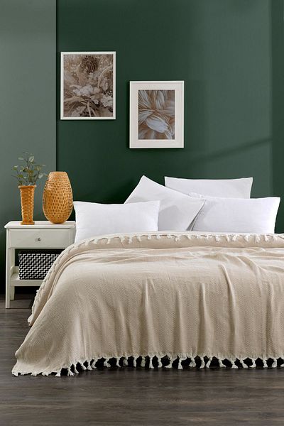 Casnack Lavin Beige Double Pike - 1600gr, 200x230cm
