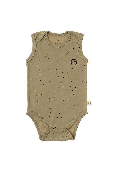 Little Gusto Adjustable Snap Athlete Cosmos Khaki Organic Cotton
