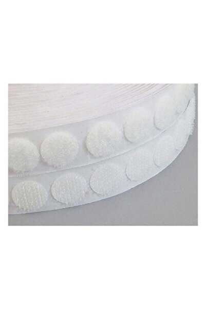 Genel Markalar 50 Adet Arkası Yapışkanlı Yuvarlak 10mm Cırt Cırtlı Bant, Kali...