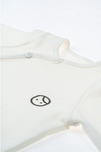 Little Gusto Jumpsuit with Booties Newborn White Organic Cotton