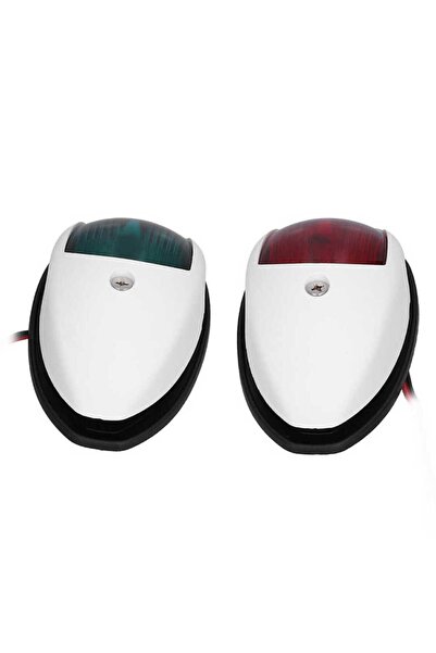 Easterner Tekne Seyir Feneri. 12V. Beyaz. Led İskele Sancak Feneri Takım
