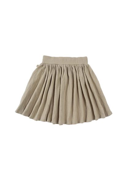 Little Gusto Mini Skirt Kids Beige Organic Cotton