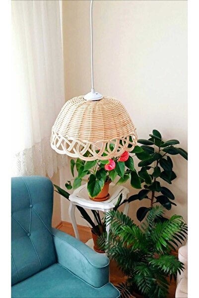 Ebruli Rattan Bohem Avize Duy Dahil