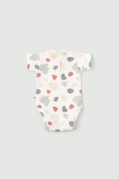 Little Gusto 2 Pieces Short Sleeve Organic Cotton Baby Body Set Animal Pattern