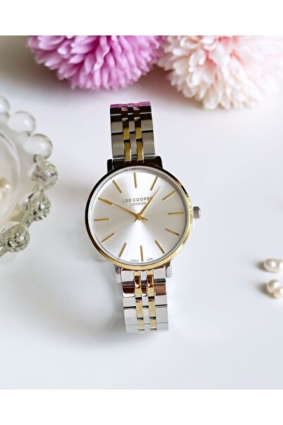 Lee Cooper Gold Gümüş Renk Kadın Kol Saati