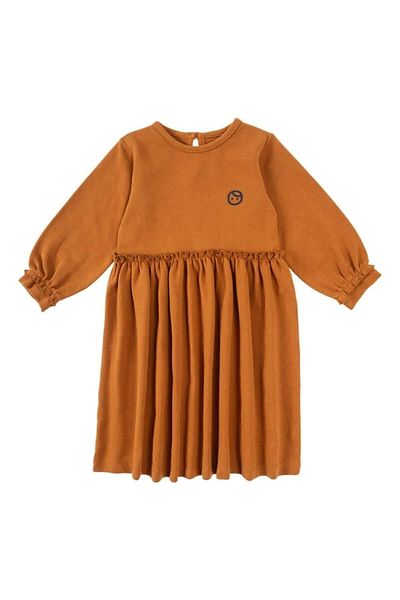 Little Gusto Frilly Dress Baby Tile Organic Cotton