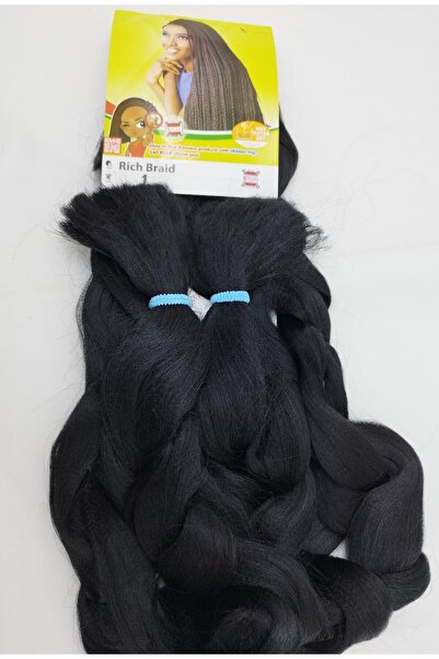 X-Pression شعر صناعي أسود للتضفير الأفريقي والراستا - 165 جرام