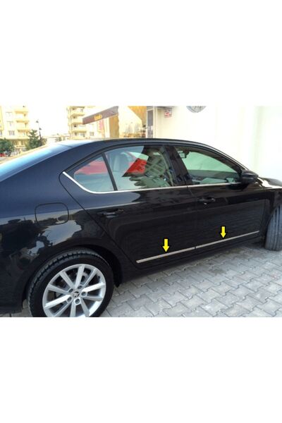 Genel Markalar Otomotiv Skoda Octavia A7 Krom Yan Kapı Çıtası 4 Parça 2015 So...