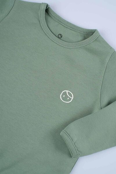Little Gusto Organic Cotton Sweatshirt Green