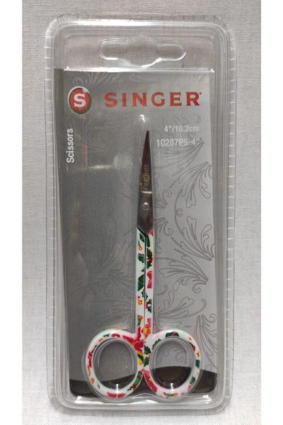 SİNGER Curved Tip Patterned Embroidery Scissors