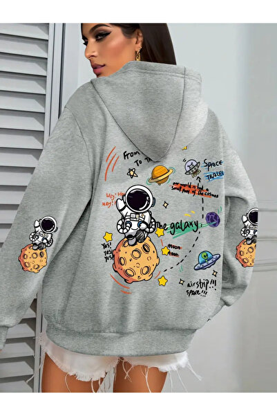 Vordevia Sweatshirt sa posebnim dizajnom i astronautskim printom