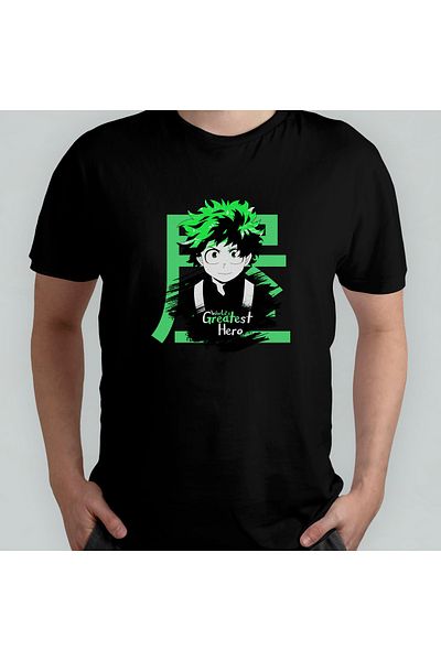 Pixxa Μοντέλο μπλουζάκι My Hero Academia Deku Midoriya 100% βαμβακερό με λαιμόκοψη - 2