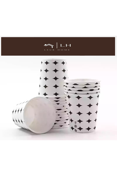 Leur Home 50 قطعة من الأكواب الورقية سعة 7 أونصة