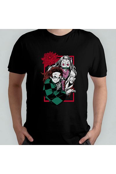 Pixxa Μπλουζάκι Kimetsu No Yaiba Demon Slayer Crewneck 100% βαμβακερό - 1