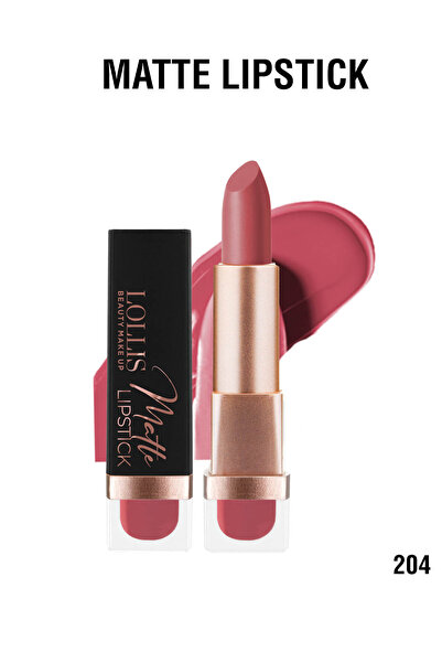 Lollis Matte Lipstick 204 / Mat Ruj 204
