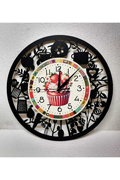 Bilge Lazer bilge Tasarım   kitchen  ( mutfak )   Duvar Saati 40  x 40 CM