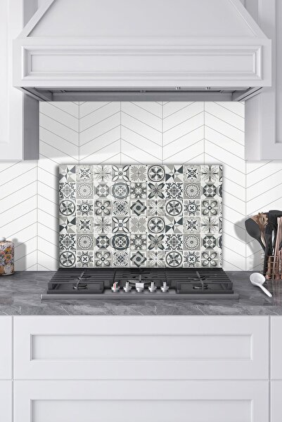 Rosyvien Mosaic Patterned Glass Stove Protector - Tempered and Rhodiated for Kitchen Built-In and Countertop