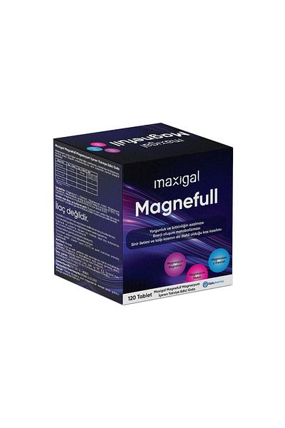 Maxigal Magnefull L-Thronate and Malate Containing 120 Tablets - Magnesium