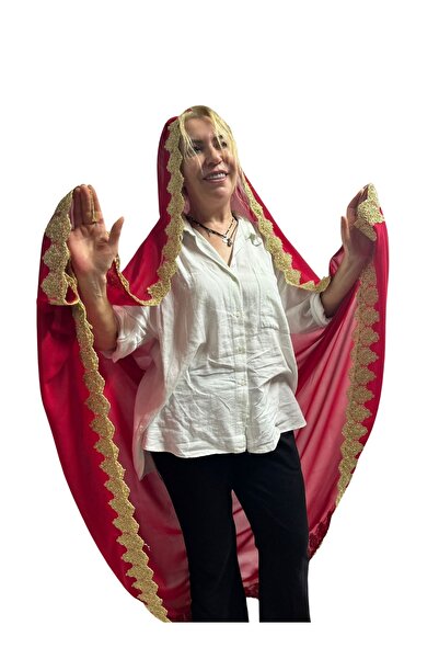 DilekKostüm Pelerina roșie de domnișoară de onoare - Bindallı pe rochie de mi...