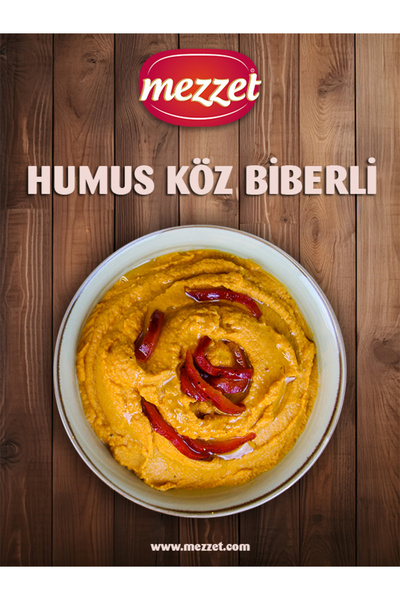 Mezzet Vegan Koruyucusuz 300 gram Köz Biberli Humus
