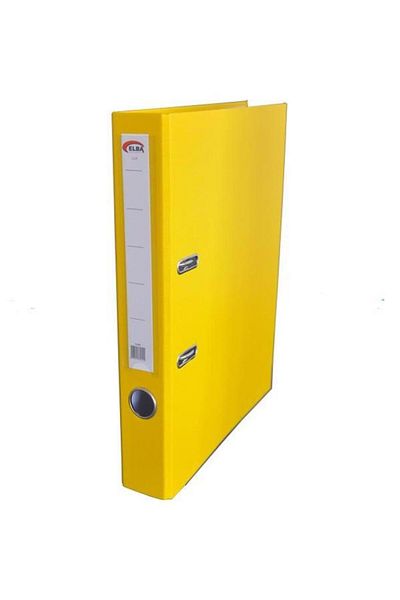 ELBA Folder Plastic Luxury Narrow Yellow (30 PCS)