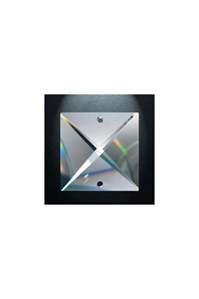 ADA AVİZE 20 Mm Şeffaf Kare Plaket Avize Taşı 10 Adet