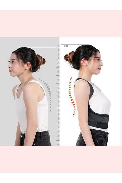 MİSTİRİK Hyfix Model Unisex Pregnant Women's Posture Disorder Relief and Anti Humpback Back Corset