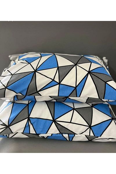 Belsina Fetă de pernă din bumbac 50x70 CM - 2 bucăți cu model