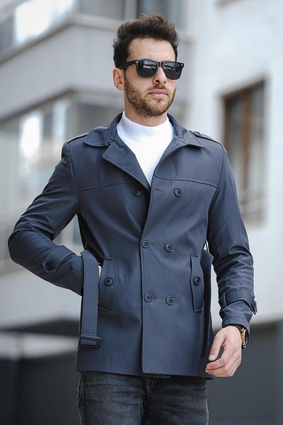 Oksit Lusaka Water Repellent - Slim Fit Trench Coat με λεπτομέρεια ζώνης
