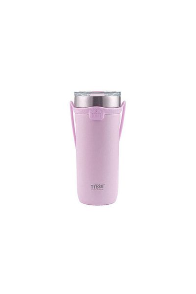 Tyeso Soulmate Tumbler Vacuum Stainless Steel with Silicone Strap 710ml (Purple)