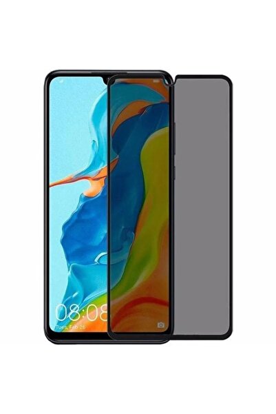 ZETT HUAWEI P30 LITE -Uyumlu Privacy HAYALET - Temperli Cam Ekran Koruyucu-An...