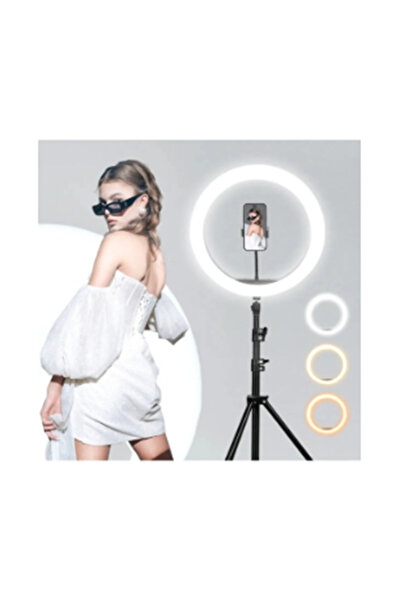 newnet Profesyonel Stüdyo Makyaj Işığı 10 İnç 3 Kademeli Işık Kontol Panelli ...